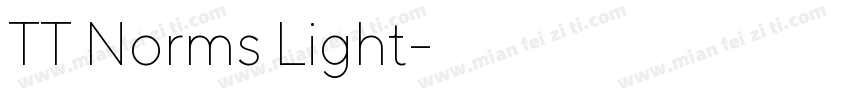 TT Norms Light字体转换